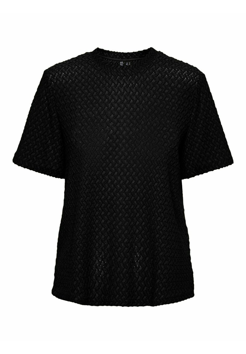 Pieces MIT KURZEN ÄRMELN - T-Shirt print - black/schwarz - Zalando.de