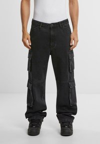 2Y Studios - AIDAN BAGGY - Arbejdsbukser - washed black Miniaturebillede 1
