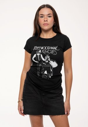 FLEETWOOD RUMOURS SKINNY FIT - Print T-shirt - black