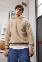 Urban Classics SHERPA POCKET HOODY - Kapuzenpullover - darksand/beige -  Zalando.de