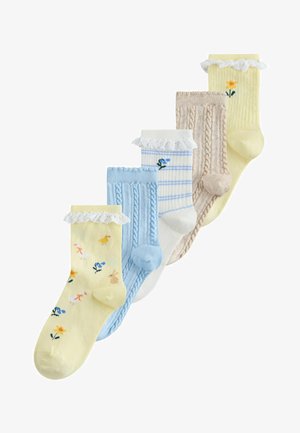 Next, RUFFLE ANKLE 5 PACK - Socken - blue yellow