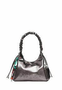 Desigual METALLIC MEDIUM 3D LOGO WITH RUCHED - Handtasche - multi coloured