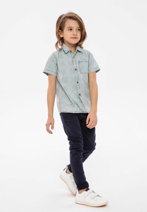 SHORT SLEEVE DENIM - Camicia - light blue denim