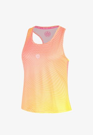 BIDI BADU, TANK-TOP RACERBACK TANK-TOP-TOP W - Top - candle light peachl logo white