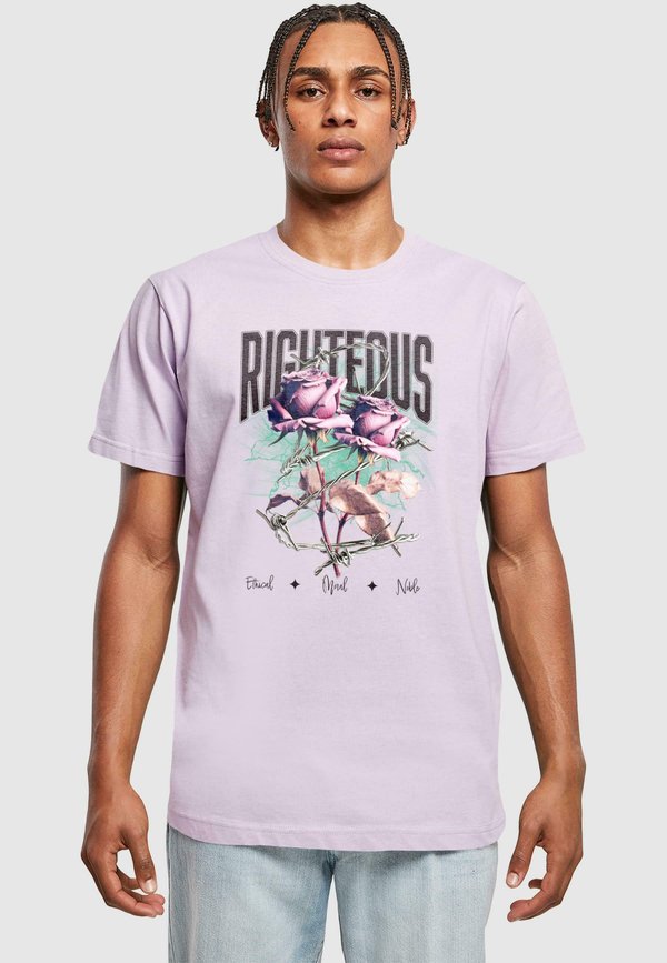 RIGHTEOUS ROSES TEE - T-Shirt print - lilac