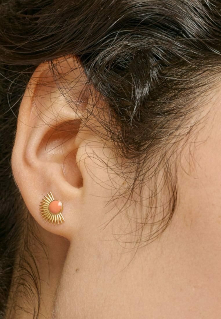 Enamel Copenhagen SOLEIL - Earrings - light coral
