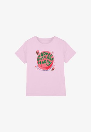 Cotton Soul, HARRY POTTER BIRTHDAY HAPPEE BIRTHDAE UNISEX - Print T-shirt - pink