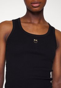 Pinko canotta a costine Calcolatore nero
