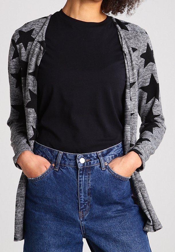 ONLY Kardigan - mottled dark grey