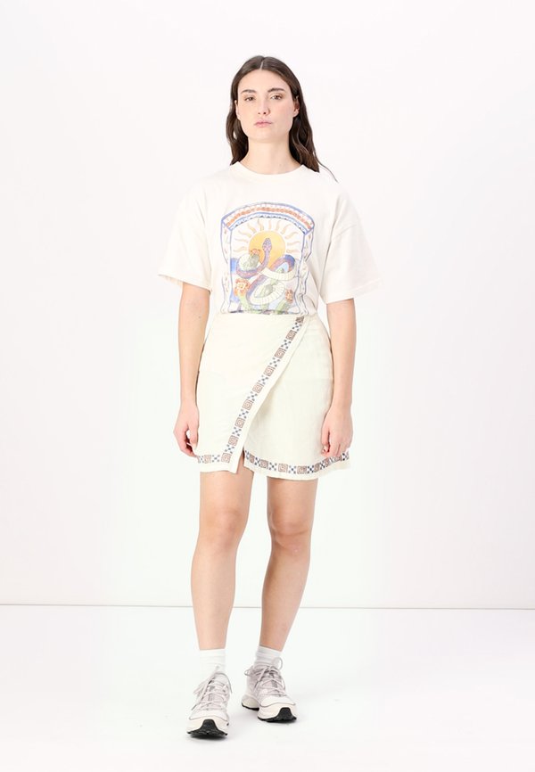 SAN CARLOS EMBROIDERED  - Wrap skirt - beige2