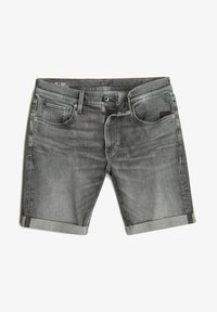 G-STAR 3301 SLIM Shorts di jeans sun faded gunmetal/grigio