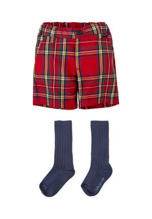 BERMUDA CUAD SET - Shorts - rojo