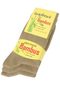 Normani 6 PAAR BAMBUS GESUNDHEITS - Socken - beige