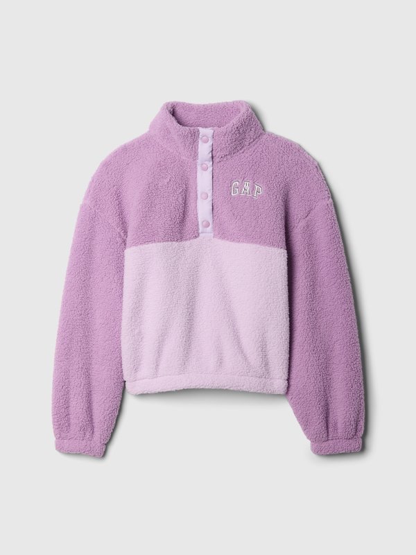 LOGO HALF ZIP GIRLS - Fleece jumper - lilac2