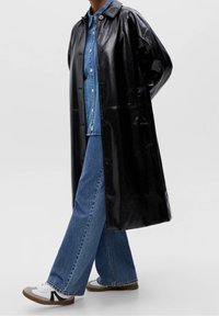 PULL&BEAR Trenchcoat - mottled black