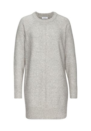 LONG - Strickpullover - grau meliert