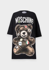 TEDDY - Vestito di maglina - fantasia nero