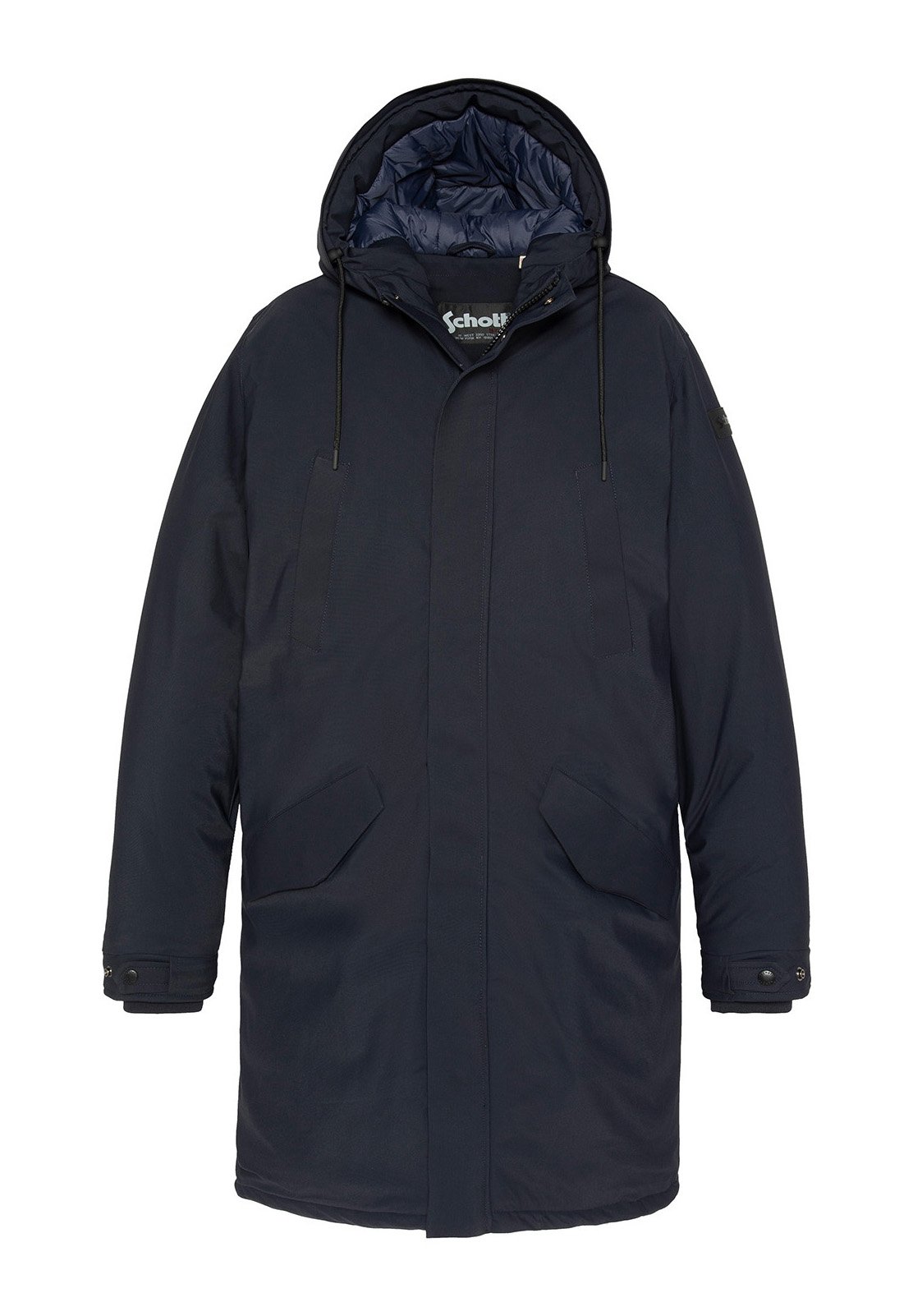 Schott LONGUE À CAPUCHE Parka marine/dark blue Zalando