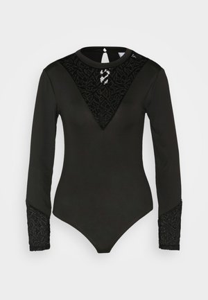 VILA VIHELLI BODYSTOCKING - Hosszú ujjú felső - black