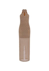 LANGES BODYCON - Svetríkové šaty - braun