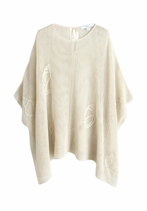 Next REGULAR FIT - SHELL PATTERN OVERHEAD PONCHO - Accessorio da spiaggia - neutral