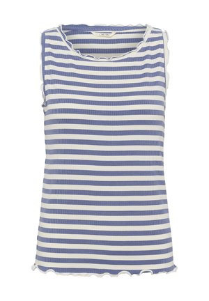 Cream, CRRIBBA STRIPE - Top - stone washed snowwhite stripe