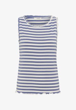 Cream, CRRIBBA STRIPE - Top - stone washed snowwhite stripe