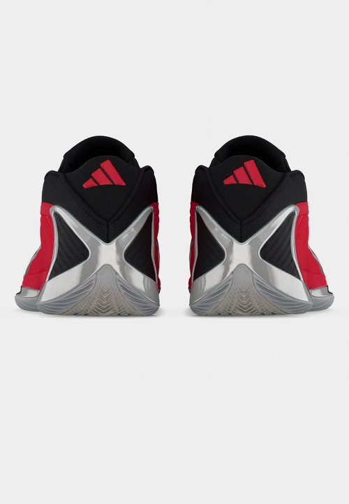 adidas ANTHONY EDWARDS 2 UNISEX - Basketball shoes - silver-coloured metallic/pure ruby/core black — photo 4