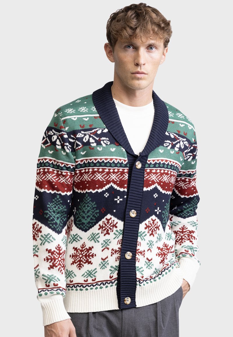 Redefined Rebel SANTA CARDIGAN REGULAR FIT - Cardigan - fir