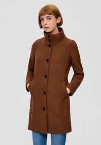 s.Oliver MANTEL MIT TWILL STRUKTUR - Mantel - zimt