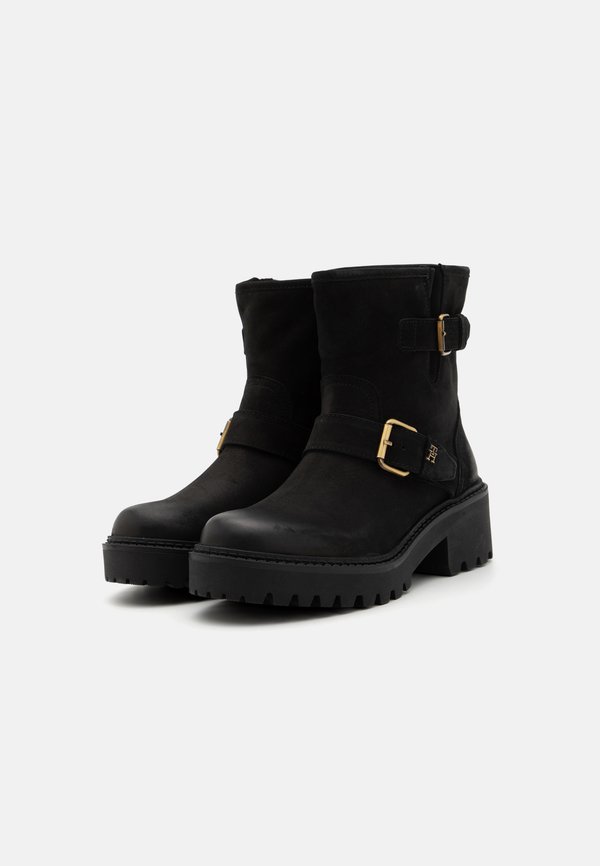 DOUBLE BUCKLE - Platform ankle boots3