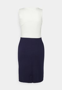 Anna Field Vestido de malha - white/dark blue