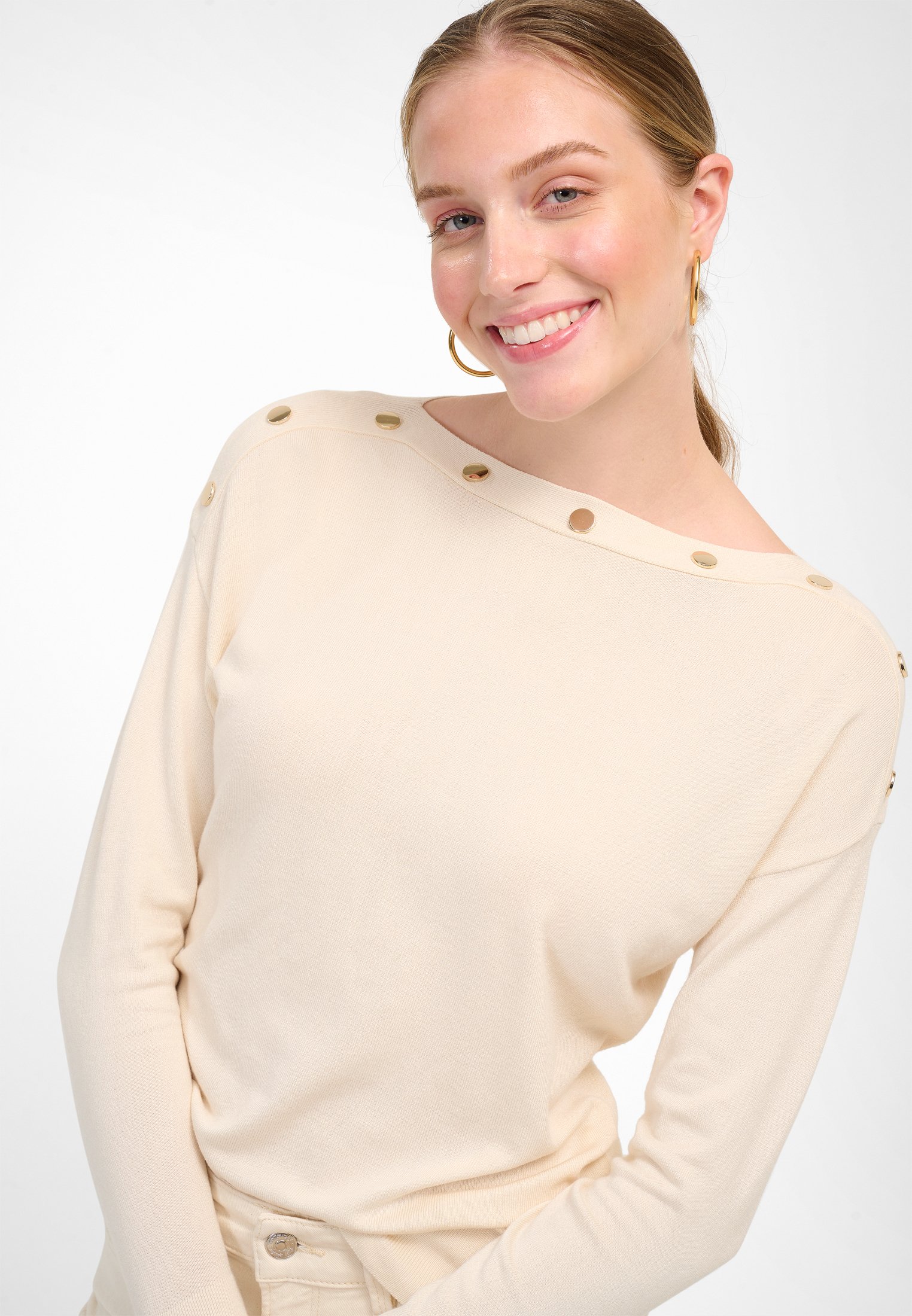 Damen ZIERKNÖPFEN - Sweatshirt Damen ZIERKNÖPFEN - Sweatshirt