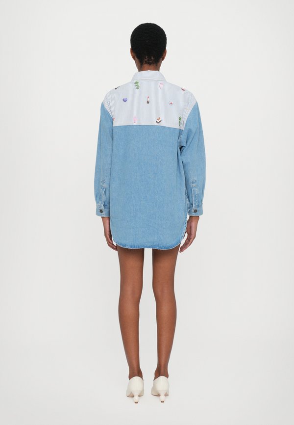 STRIPED CHARM PRINT SHIRT - Button-down blouse2