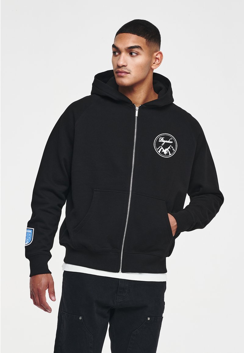 Pegador EDINA RAGLAN JACKET UNISEX Zipup sweatshirt black Zalando.de