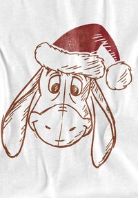 Disney WINNIE THE POOH EEYORE CHRISTMAS HAT - Print T-shirt - white