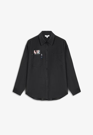 Twist, Button-down blouse - black