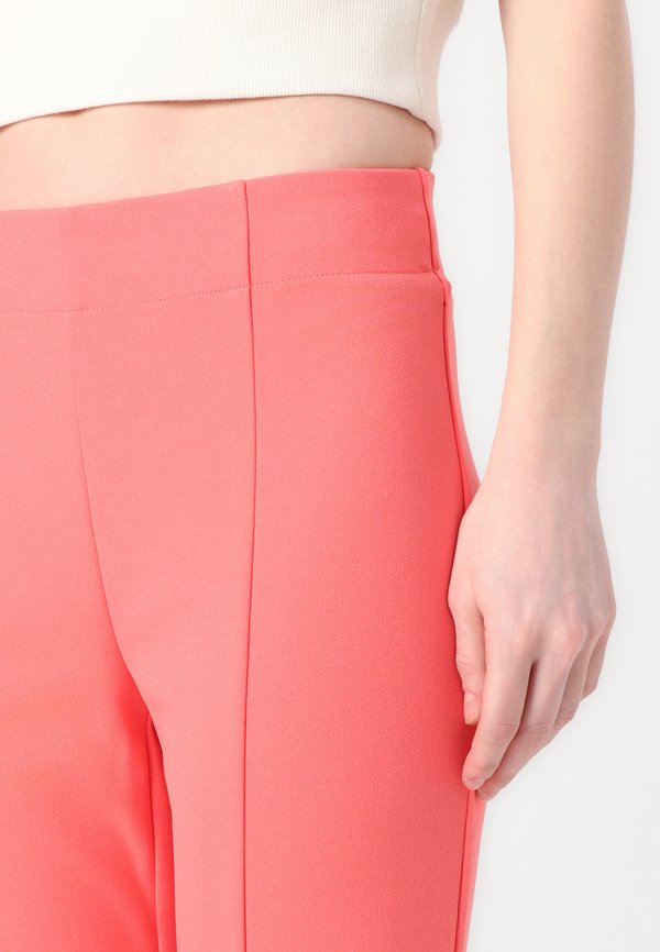 WIDE LEG FRNT SEAM PANT - Trousers - coral crush2