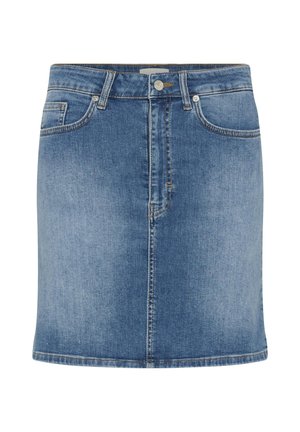 Part Two, BELLEPW SKIRT - A-vonalú szoknya - medium blue denim