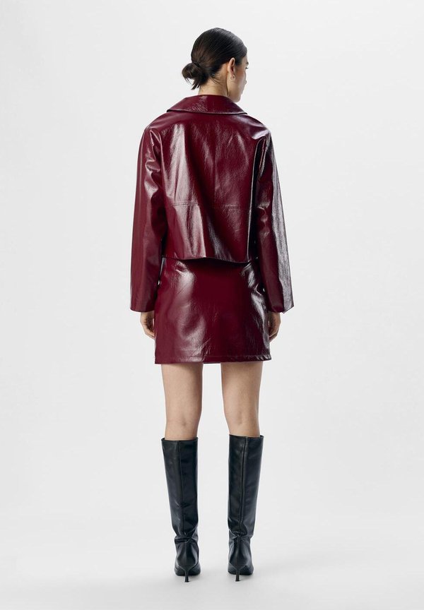 OBJTEXAS LISA SKIRT  - Mini skirt - cabernet2