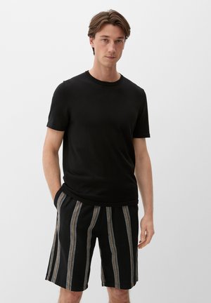 s.Oliver, MIT STREIFEN - Shorts - schwarz