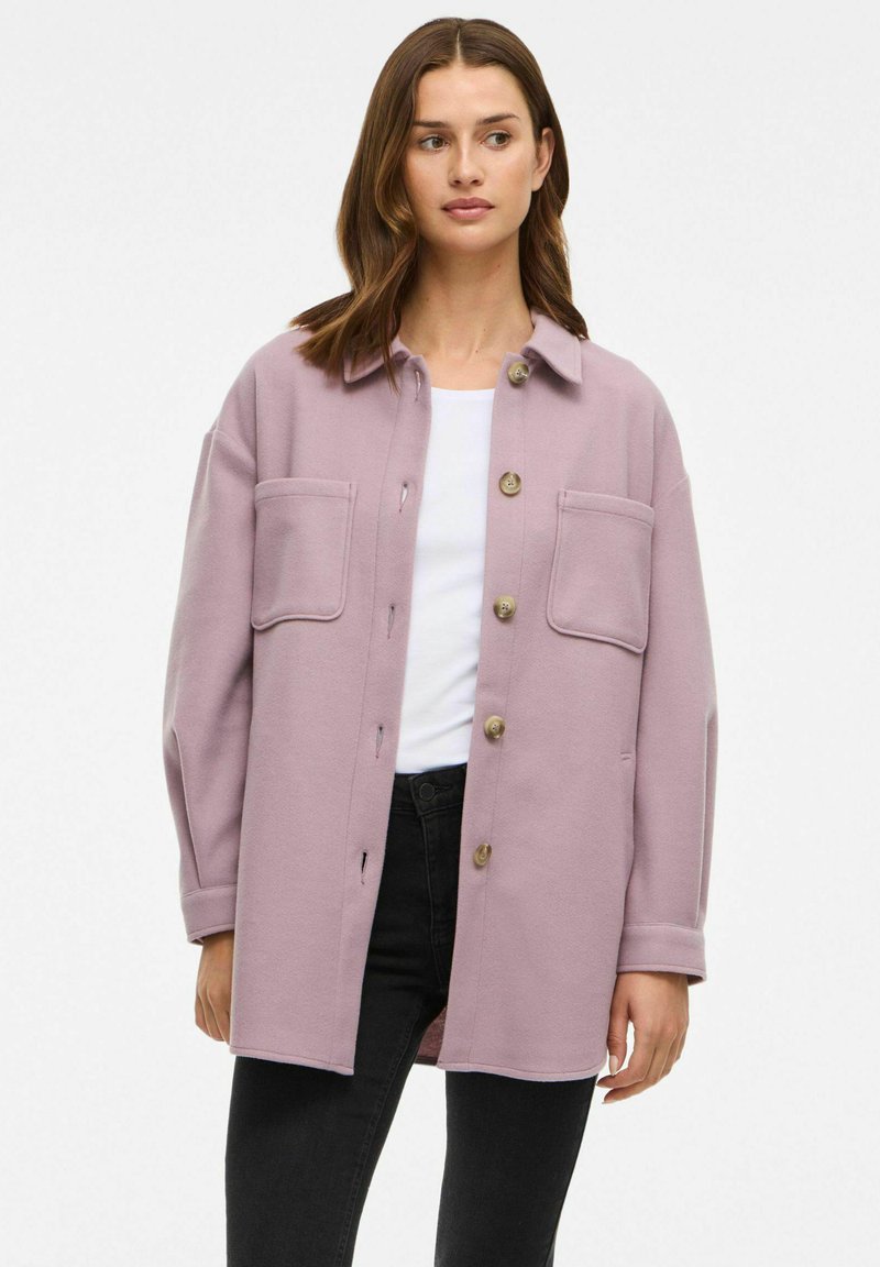 VILA VIKIMMI JACKET - Bluza z gumbi - toadstool