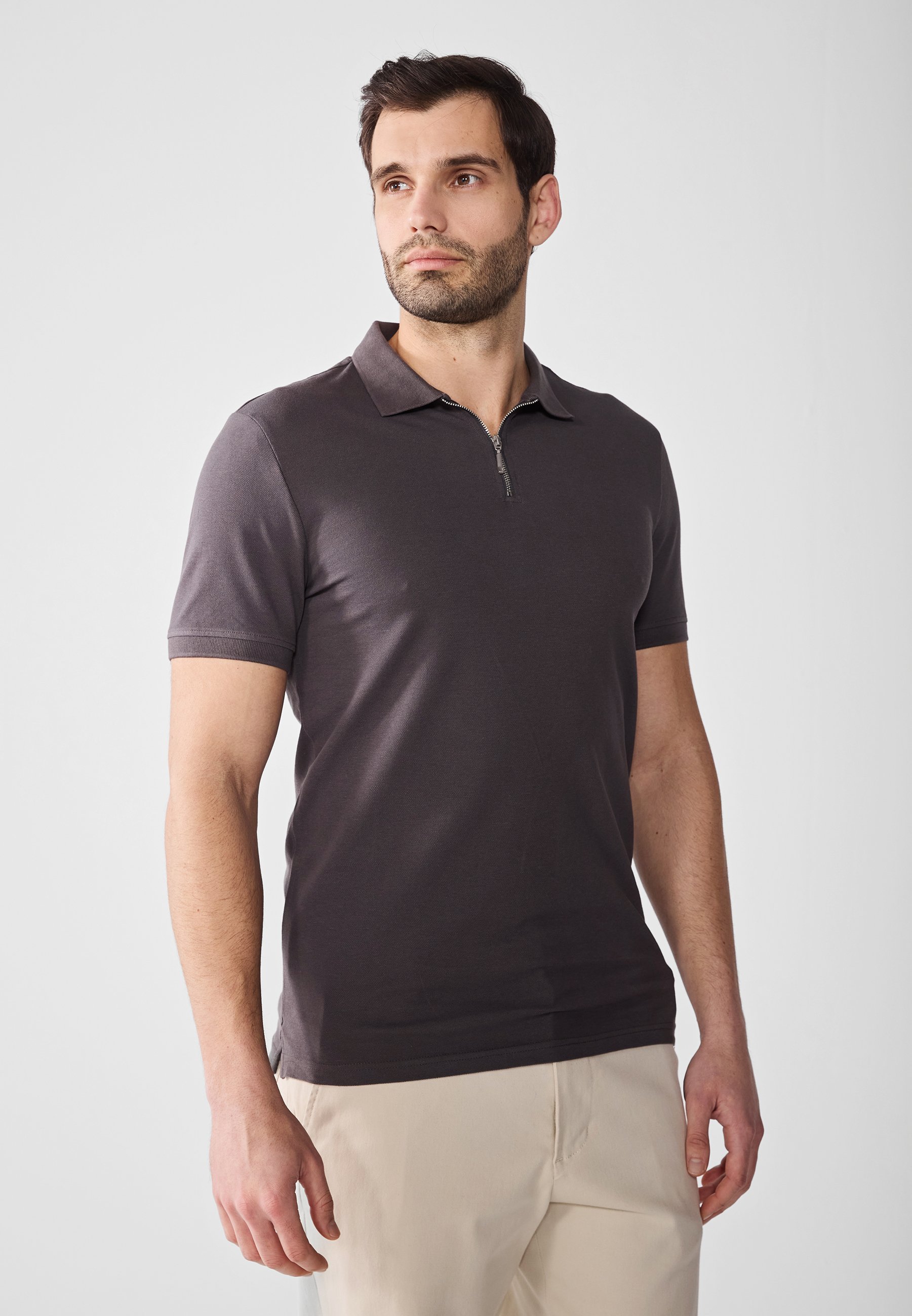 Pier One Polo shirt - forged iron/dark grey - Zalando.co.uk