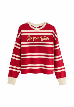 REGULAR FIT STRIPE GRAPHIC  - Svetr - red