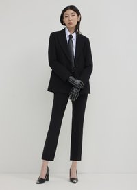 Calliope PANTALONE SIGARETTA TINTA UNITA  - Stoffhose - nero