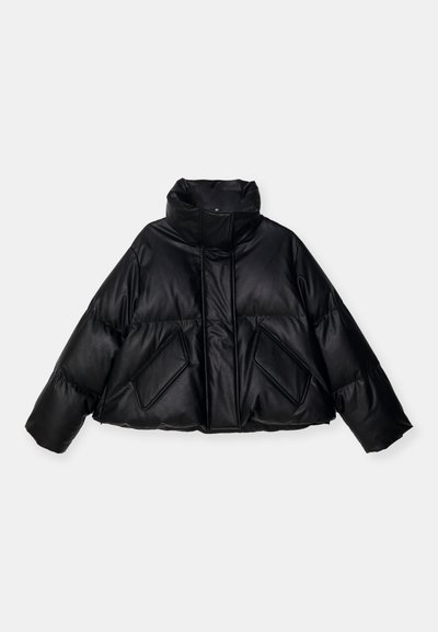 MM6 Maison Margiela Bunda z prachového peří - black