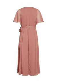 VILA SHORT SLEEVE  - Hverdagskjole - brick dust