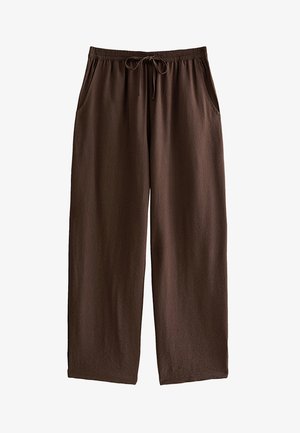 New Look, ANKLE GRAZER TROUSERS - Pantalones - dark brown