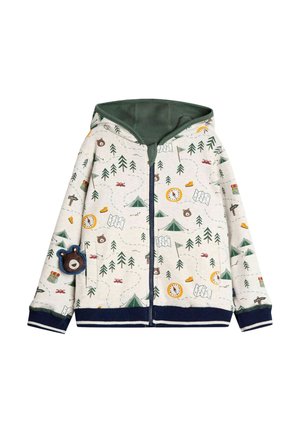 REGULAR FIT - APPLIQUÉ REVERSIBLE  - Sweatjakke - khaki green bear