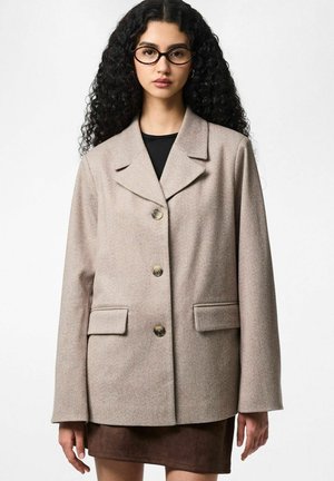 BIANCA LS - Kort kåpe / frakk - greige